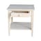 International Concepts Rectangle Spencer End Table, 24 W, 24 L, 25 in H, Wood, Unfinished OT-8E - alternate 4